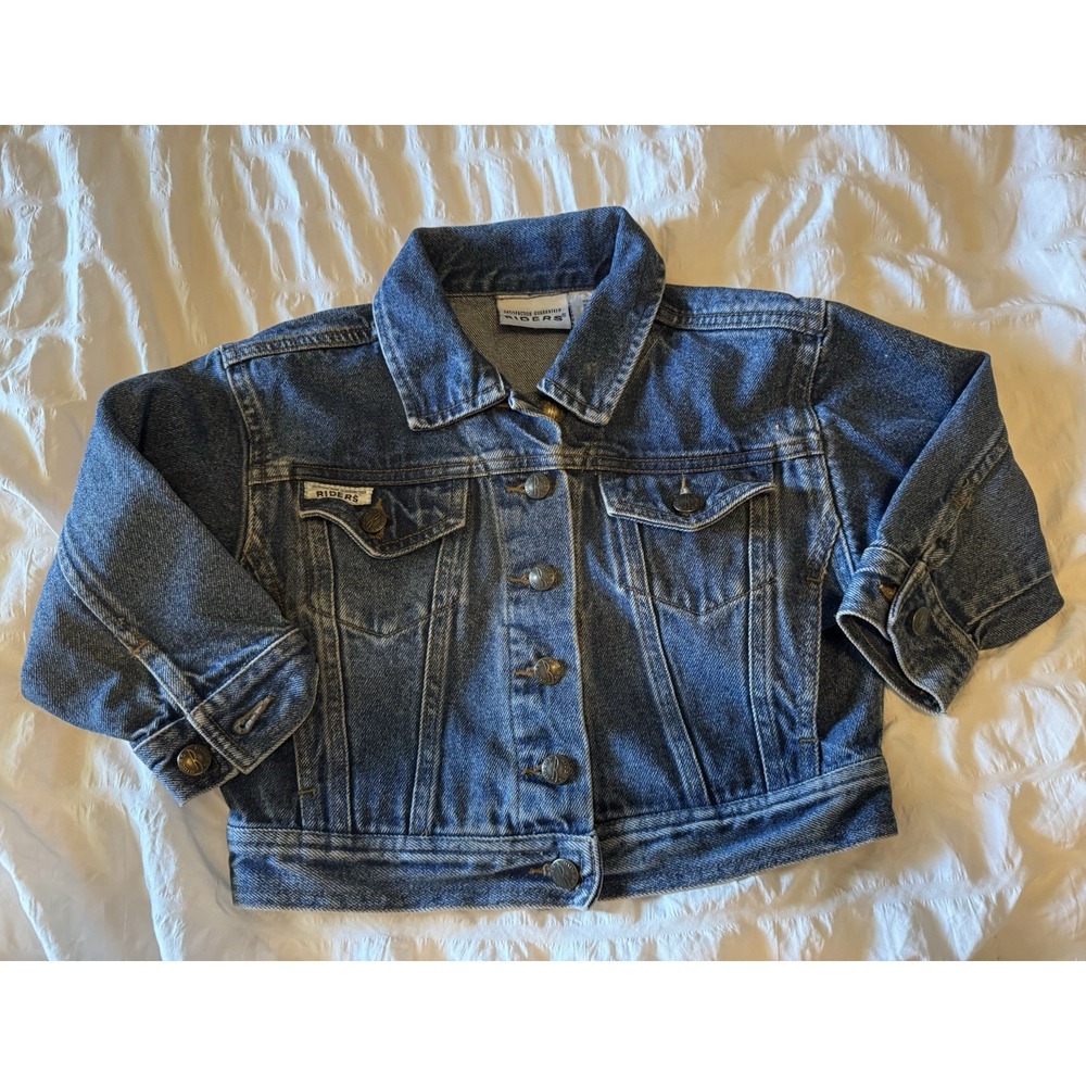 Kids Riders 2T Denim Jean Jacket‎ Toddler Boy Girl Classic Blue Outerwear